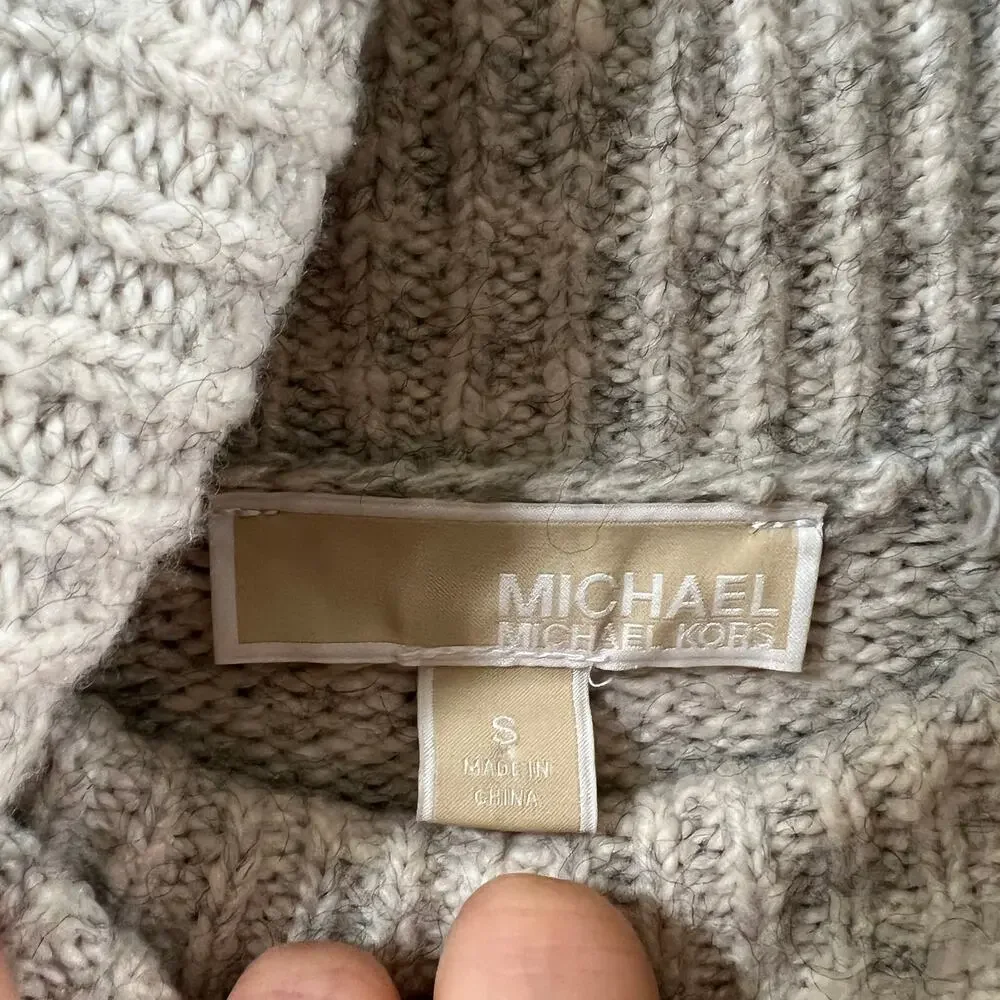 Michael Kors Turtleneck Sweater Womens Size Small Long Sleeve Knitted Pullover